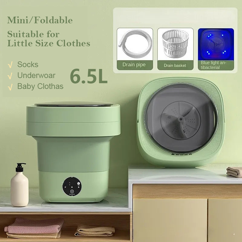 Foldable Mini Washing Machine, Large Capacity Portable Washing
