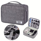 Electronics Organizer Travel Cable Organizer Bag Waterproof Portable Digital Storage Bag Electronic Accessories Case Cable Charger Organizer Case